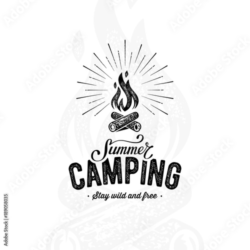 Camping summer white