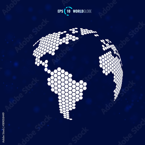 Vector 3D World Globe Template
