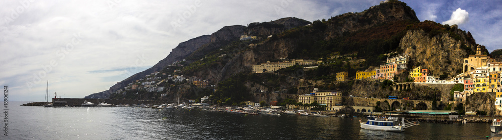 Amalfi on Amalfi Coast near Naples in Italy