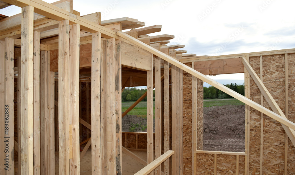 New Home House Construction Framing Lumber Builders Carpentry Craftsman New Home House Construction Framing Lumber Builders Carpentry Craftsman