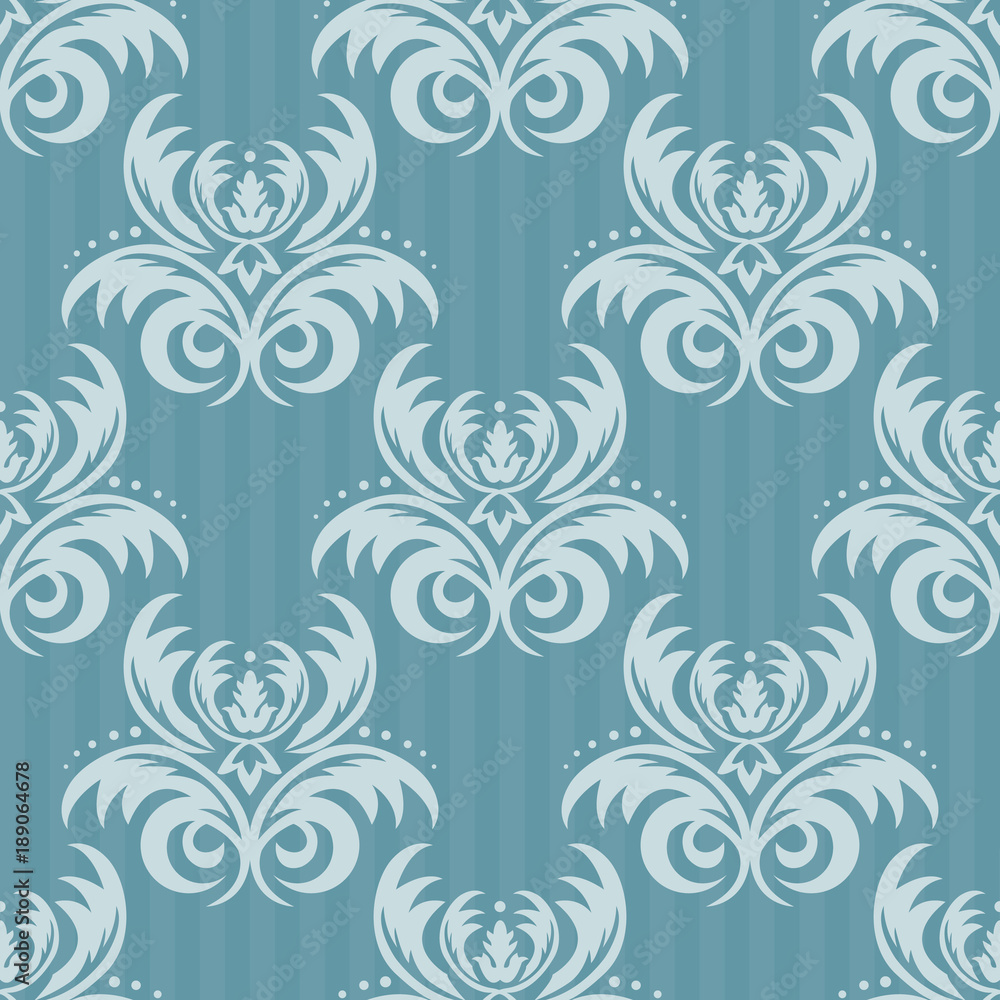 Vector seamless floral damask pattern. Rich ornament, old Damascus style. Royal victorian seamless pattern for wallpapers, textile, wrapping, wedding invitation. Damask woman pattern. EPS10 Vector seamless floral damask pattern. Rich ornament, old Damascus style. Royal victorian seamless pattern for wallpapers, textile, wrapping, wedding invitation. Damask woman pattern. EPS10