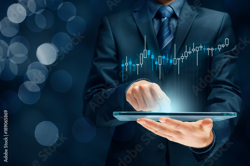 Investor and trader photo