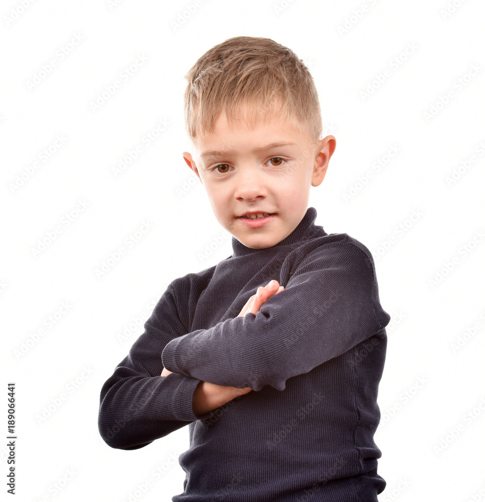 Happy cheerful boy. Portrait of a teenager. A boy on a white background. An emotional person. Happy cheerful boy. Portrait of a teenager. A boy on a white background. An emotional person.