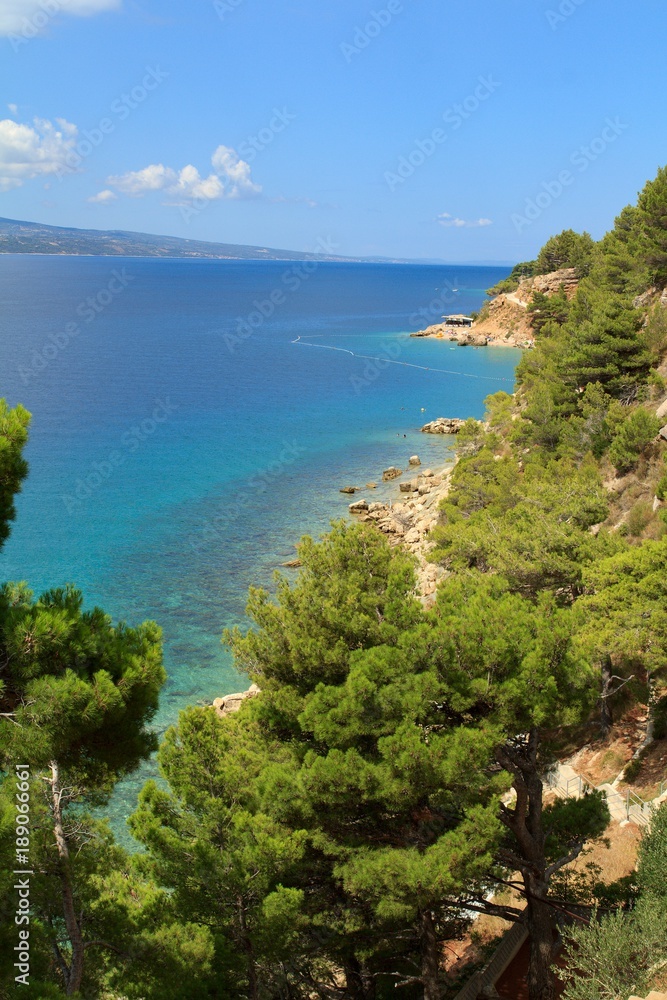 Obraz premium Beautiful view of the Adriatic Sea in Croatia, Southern Dalmatia