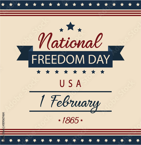 National Freedom Day card or background. vector illustration.