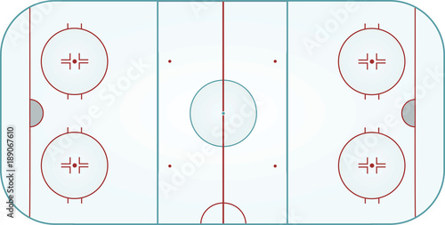 Ice hockey field. vector illustration