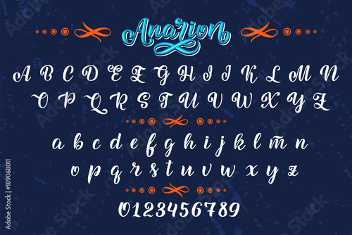 Hand drawn typeface. Brush painted letters. Handwritten script alphabet isolated on white background. Handmade alphabet for your designs logo, posters, invitations, cards, etc.