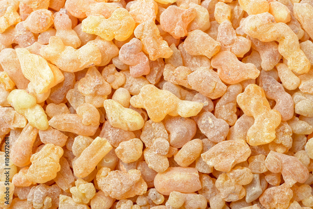 background of pure frankincense resin, top view background of pure frankincense resin, top view