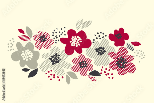 Decorative flower vector il...
