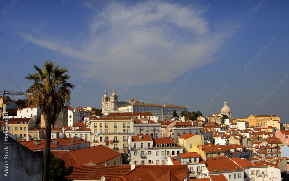 Miradouro de santa luzia, Alfama, Lisbona