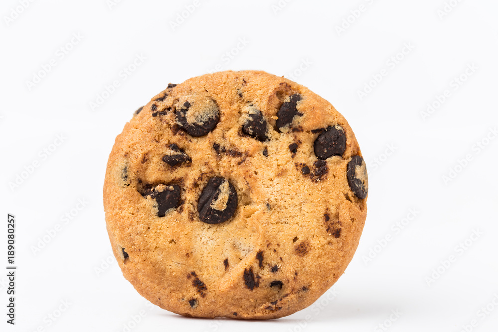 Chocolate chip cookies isolated on white background Chocolate chip cookies isolated on white background