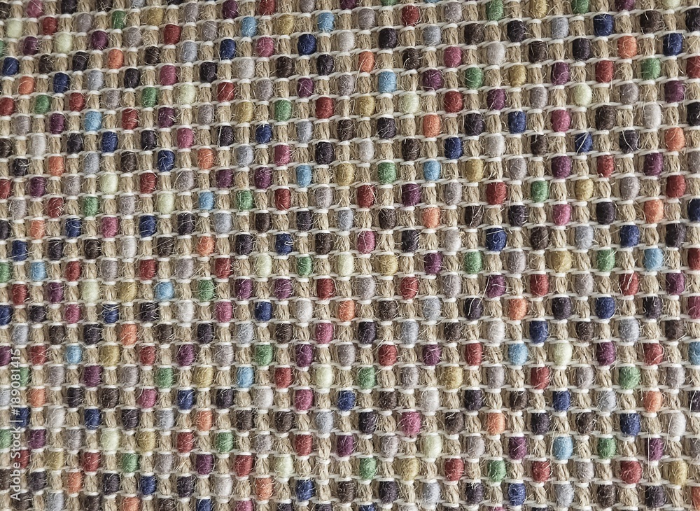 Fototapeta premium Closed Up of Square Texture of Colorful Weave Pattern