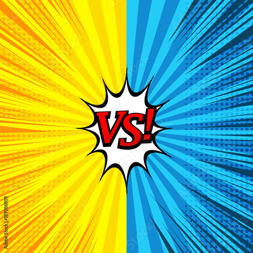 Comic versus bright background
