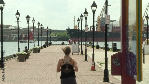 Fells Point Baltimore Pier in The Summer