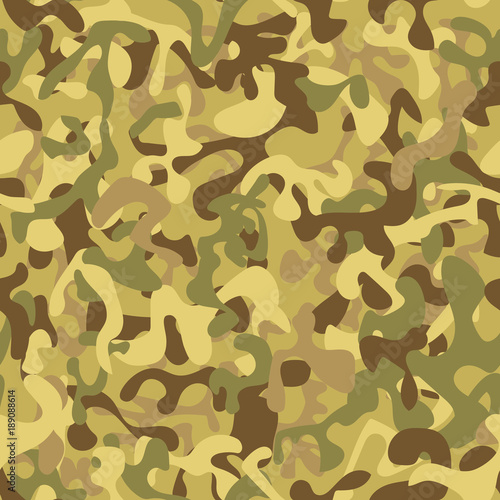Seamless camouflage pattern in green tones
