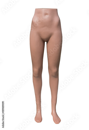 Female mannequin, isolated on white background.
