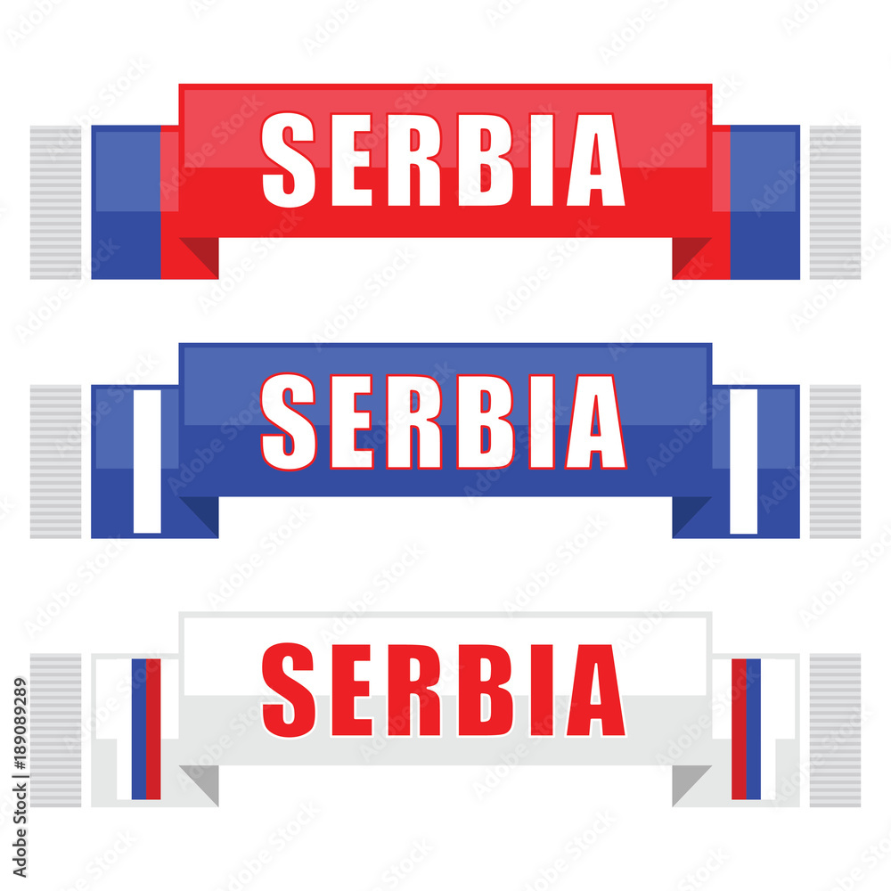 Serbia soccer or football scarf set Serbia soccer or football scarf set