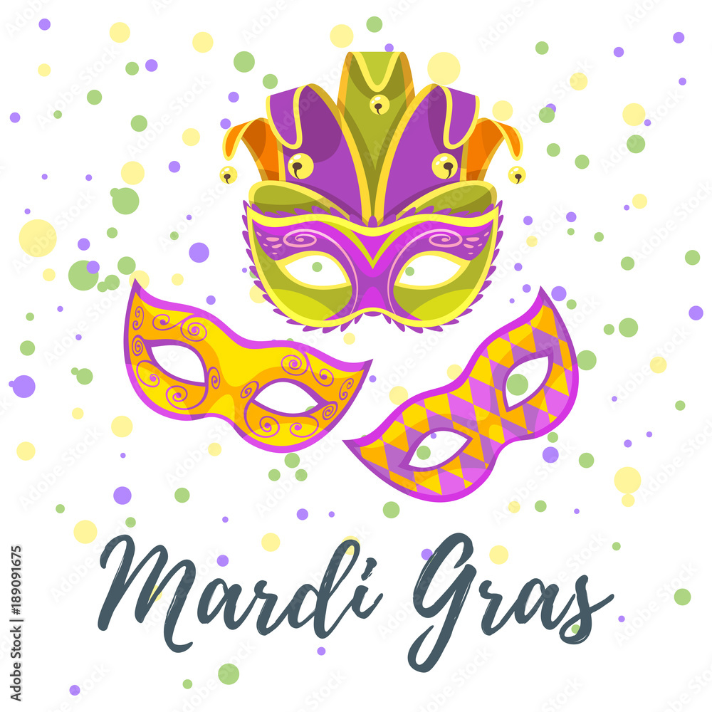 Mardi Gras greeting card