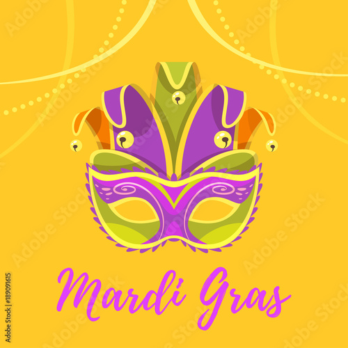 Mardi Gras greeting card © thruer