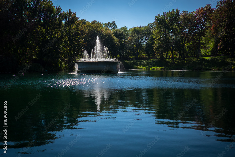 Fototapeta premium Fountain in a Park