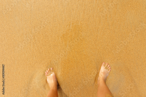 a man stands on the sand