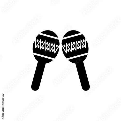 maraca icon. Elements of culture of Mexico icon. Premium quality graphic design icon. Simple love icon for websites, web design, mobile app, info graphics