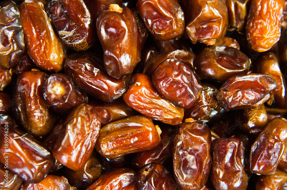 Dates fruit as background or texture