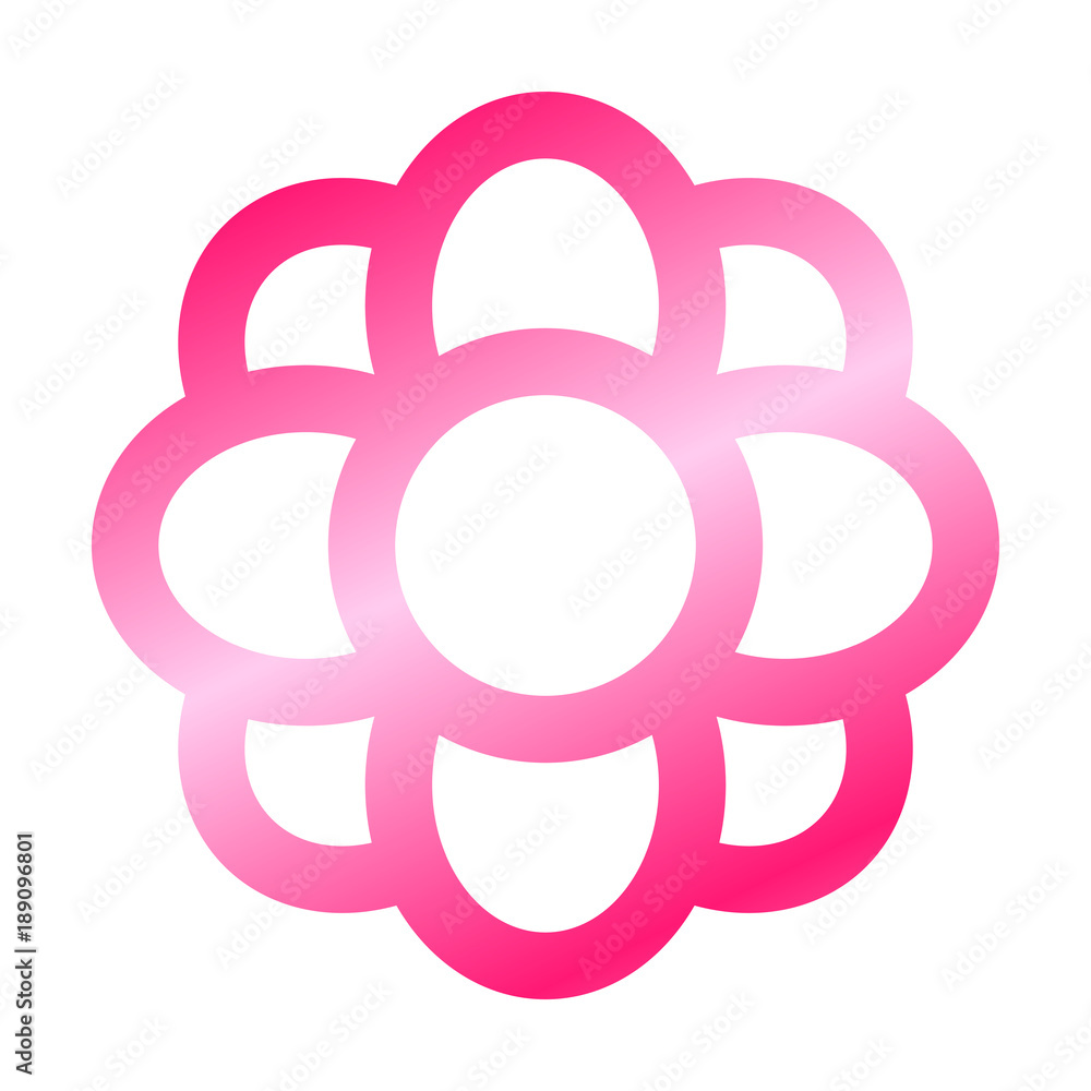 Simple flower icon Simple flower icon