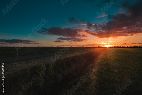 Dutch landscape at sunset © Andy