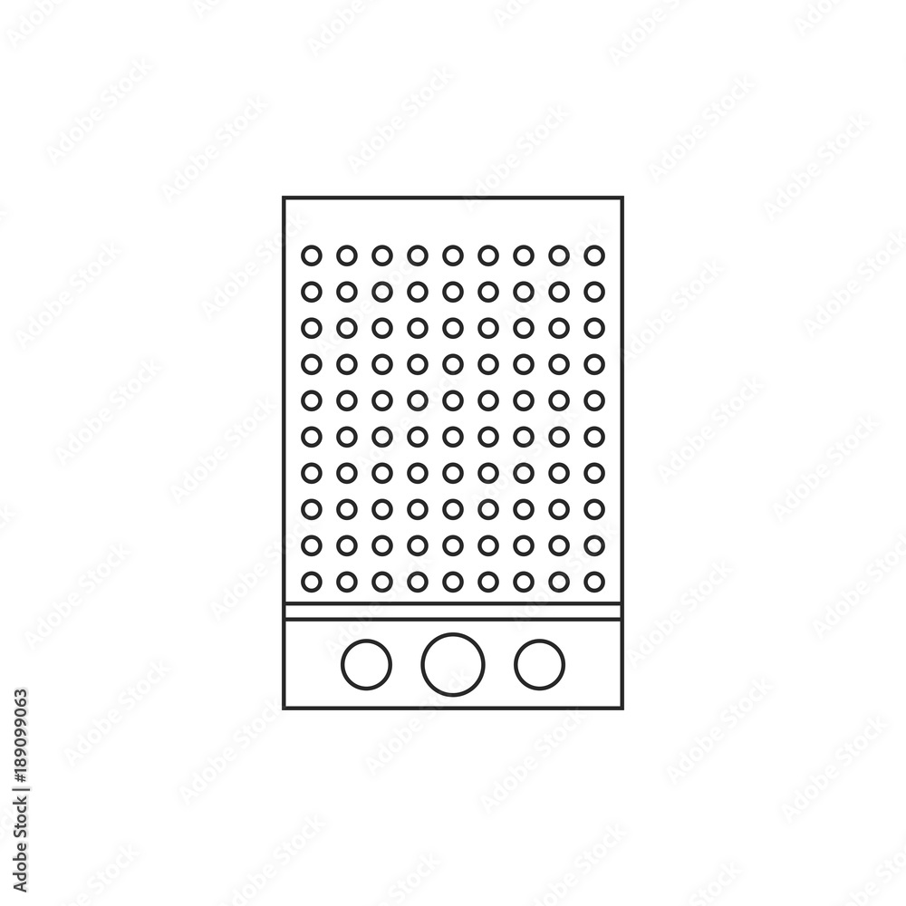 Icon line acoustic music sound speaker Icon line acoustic music sound speaker