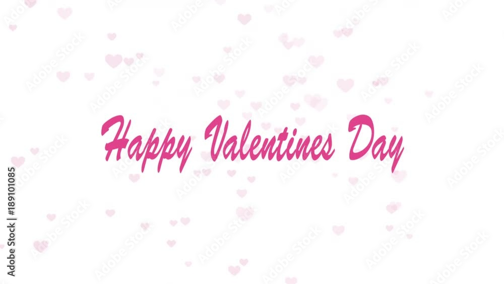 valentine's day abstract background with flying hearts. 4k valentine's day abstract background with flying hearts. 4k