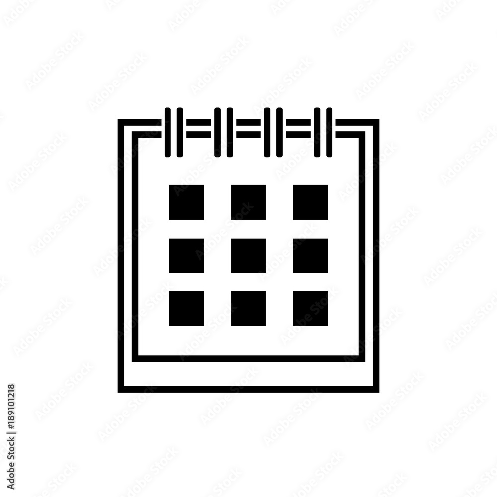 Calendar Icon in trendy flat style isolated on white background. Calendar symbol for your web site design, logo, app, UI. Vector illustration Calendar Icon in trendy flat style isolated on white background. Calendar symbol for your web site design, logo, app, UI. Vector illustration