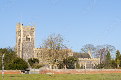 Canvas Print Parish Church of Stratford Saint Mary, Dedham, Colchester, Essex