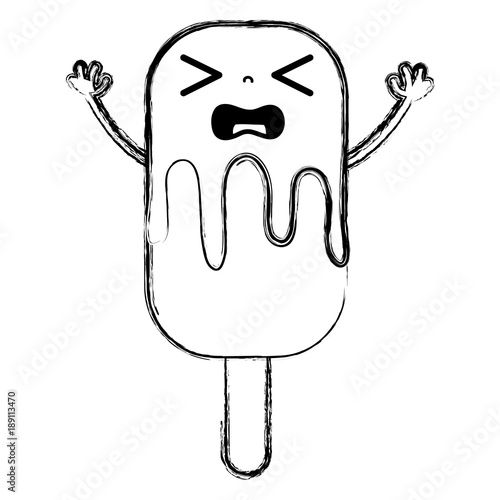 figure sleeping kawaii ice lolly with arms