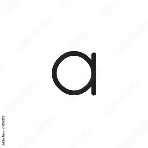 initial letter rounded logo modern