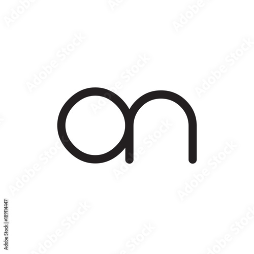 initial letter rounded logo modern