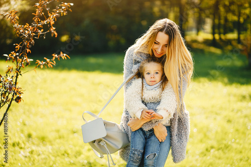 young mother with toddler