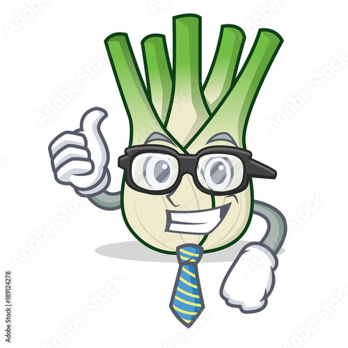 Businessman fennel character cartoon style