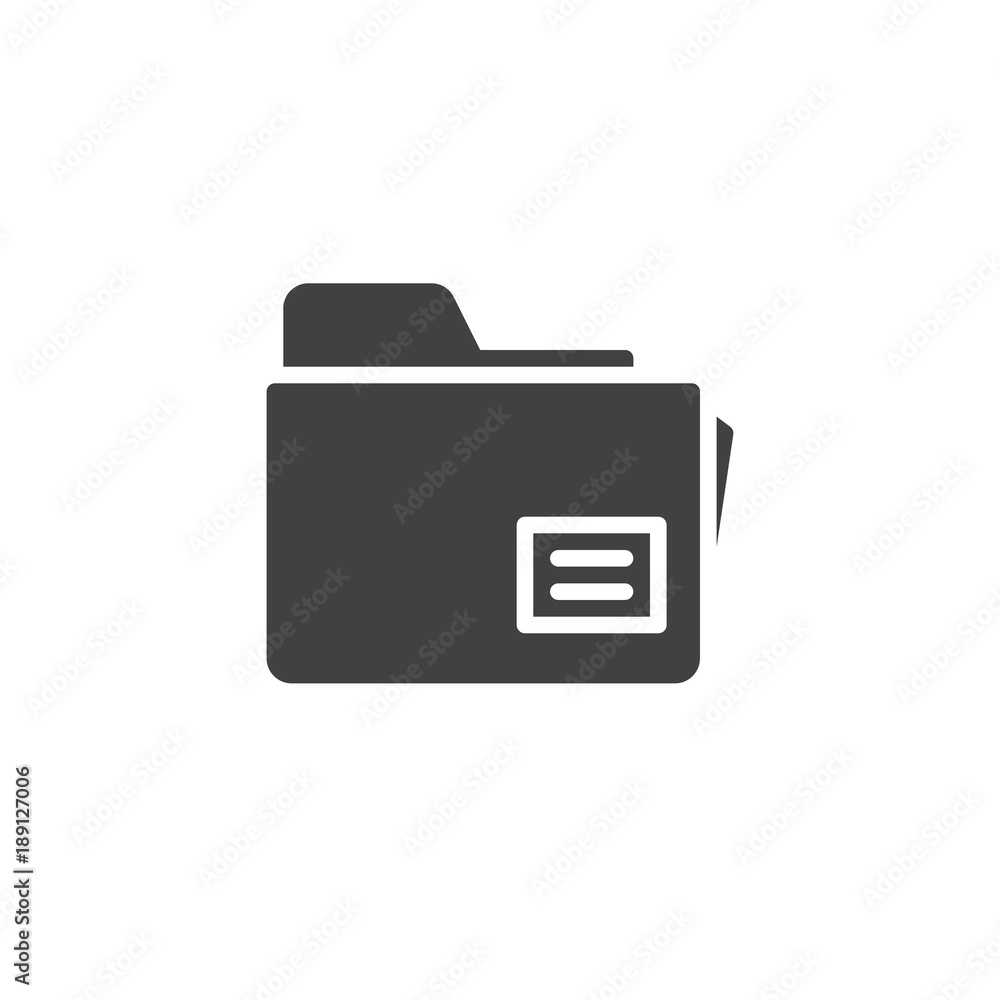 Folder, file, document icon vector, filled flat sign, solid pictogram isolated on white. Office doc symbol, logo illustration. Folder, file, document icon vector, filled flat sign, solid pictogram isolated on white. Office doc symbol, logo illustration.