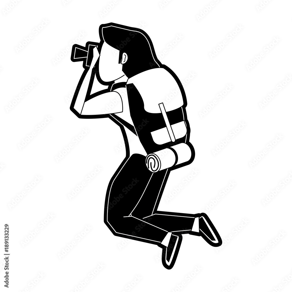 Mountain climber cartoon icon vector illustration graphic design Mountain climber cartoon icon vector illustration graphic design