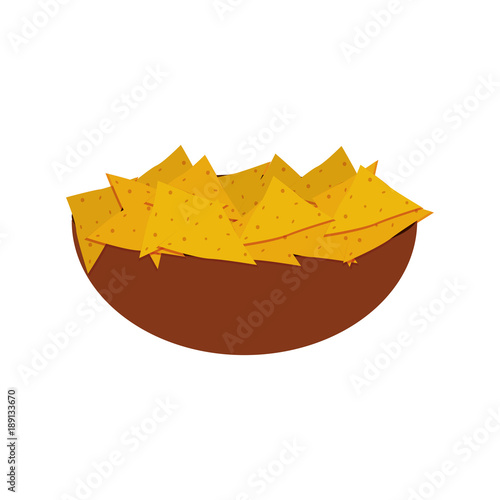 Isolated nachos design