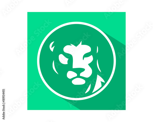 Fototapeta Naklejka Na Ścianę i Meble -  lion leo head face image vector icon logo silhouette
