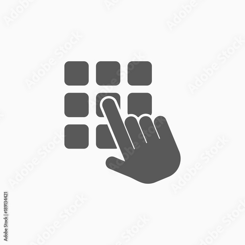 enter pin code icon