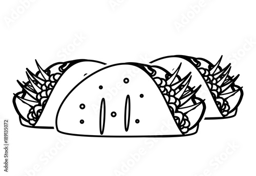 Isolated burrito design