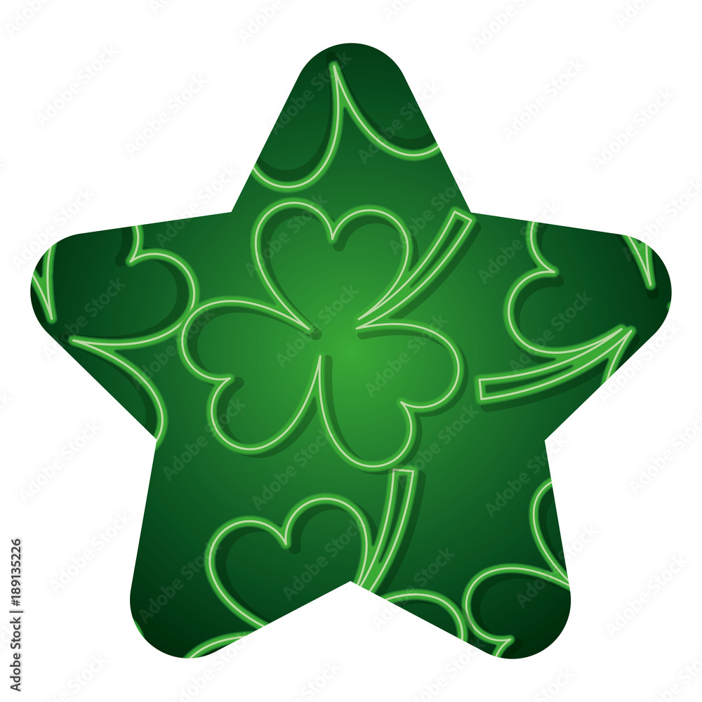 pattern shape label st patrick day clover glossy style vector illustration pattern shape label st patrick day clover glossy style vector illustration