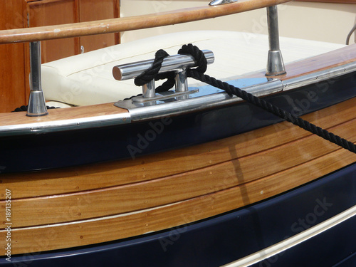 bollard on yacht boat detail © ciroorabona