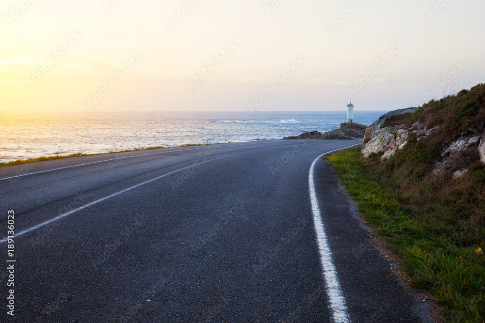 Road to lighthouse Road to lighthouse