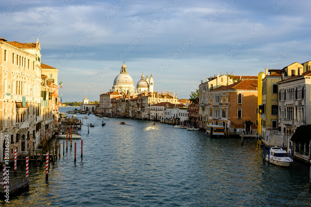 Panorama of Grand canal in Venice