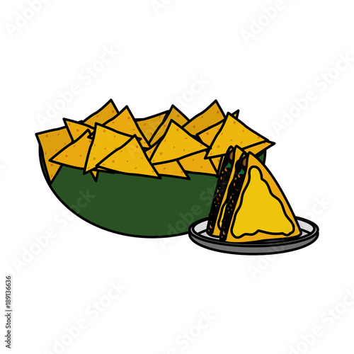 Quesadilla and nachos design
