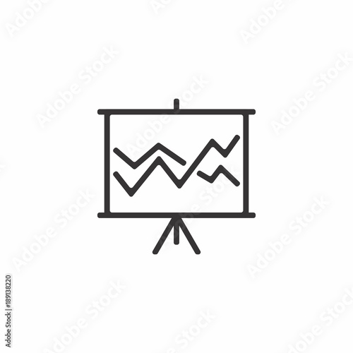 Business icon. Board with the image
